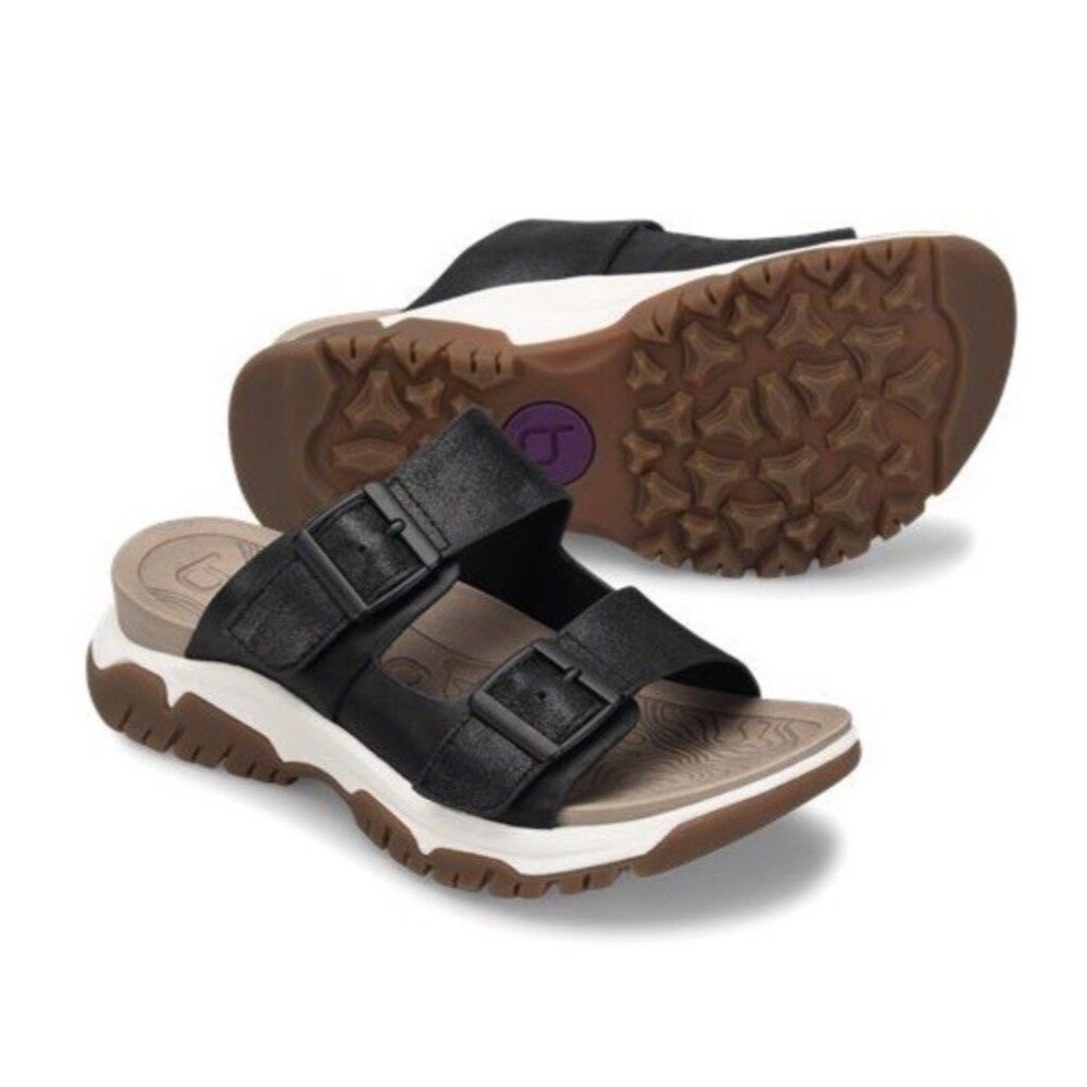 🔥Bionica Nailley Slide Black Sz 8 Comfort Summer Sandals, Slip Resistant $125